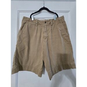 Polo‎ Ralph Luuren Men's Chino Shorts Tan Size 32 100% Cotton Slash Pockets